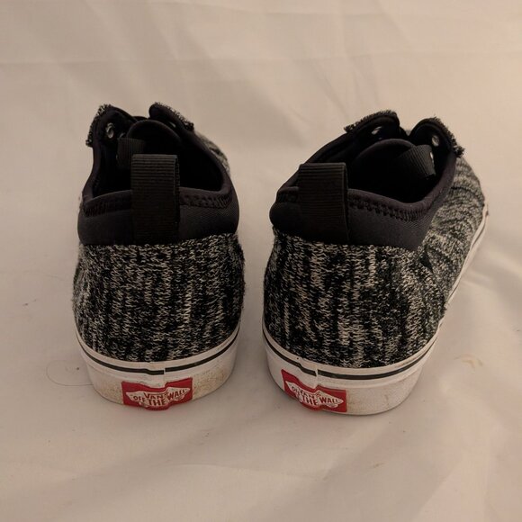 Vans Men's Ward Skate Shoes Size 9.5 Slip on Woven Gray Black - Picture 4 of 8